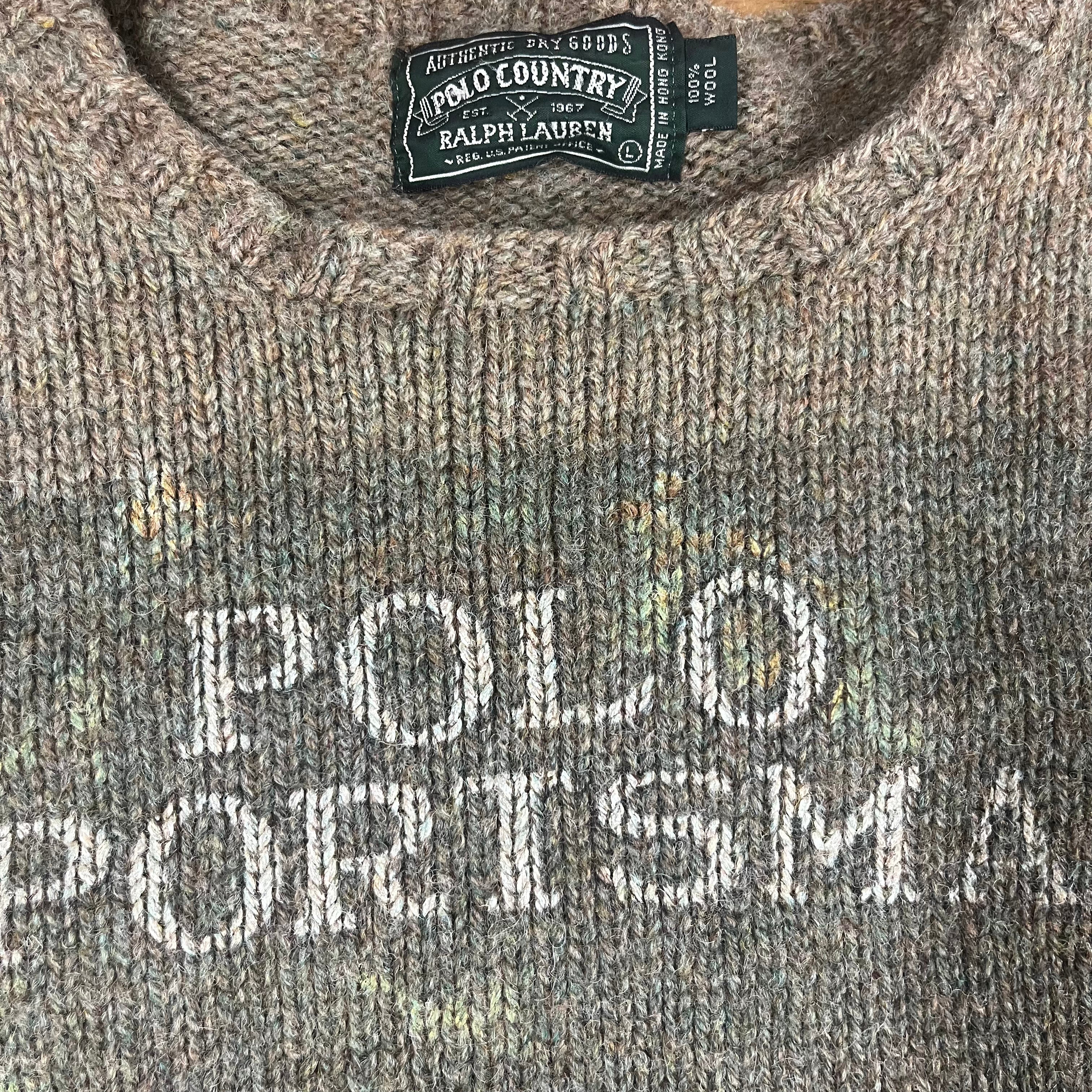 Vintage polo ralph lauren sweater sales