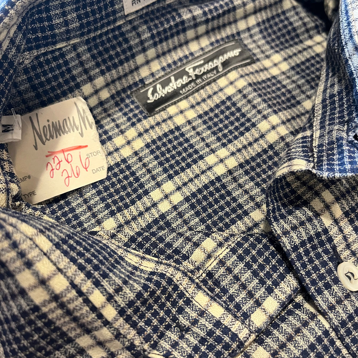 Vintage Salvatore Ferragamo "Made in Italy" '90s DEADSTOCK Button Up Shirt
