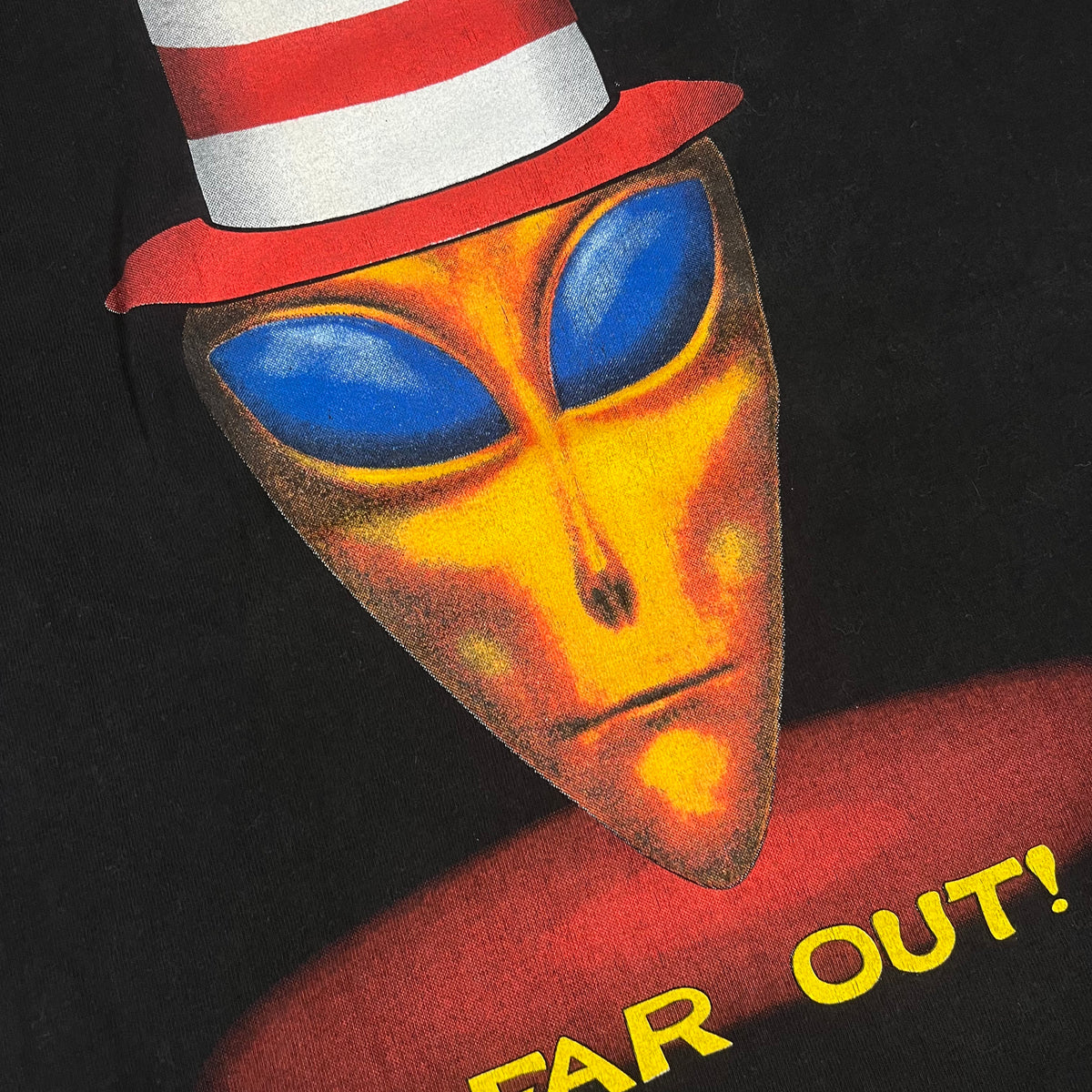 Vintage Alien In The Hat &quot;Far Out&quot; T-Shirt