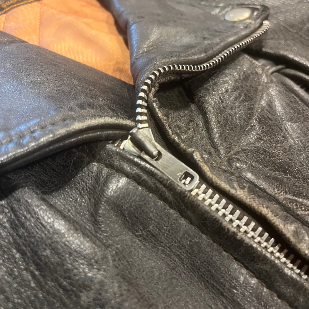 Vintage Front Quarter Horse Hide Leather Jacket