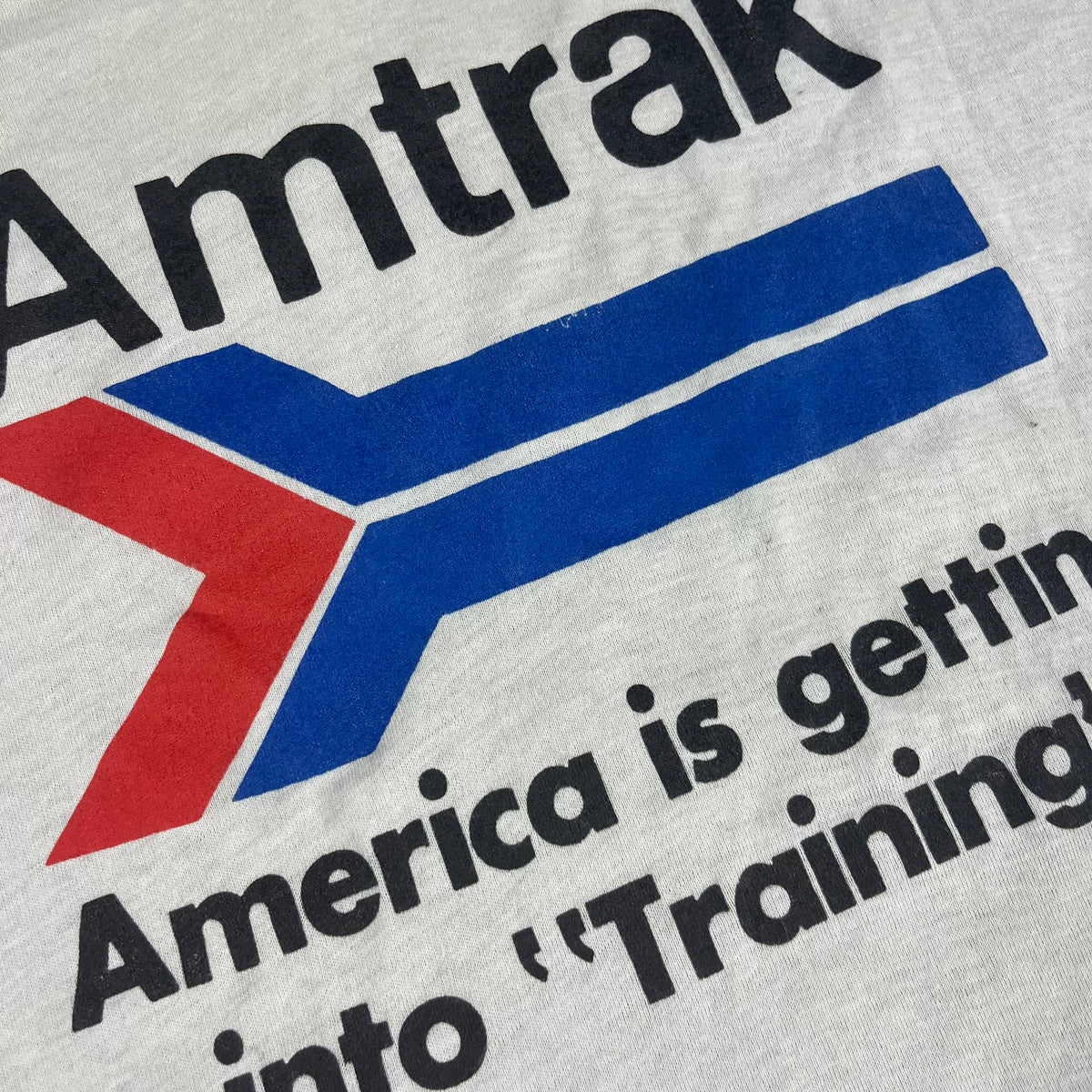 Vintage Amtrak &quot;America Is Getting Into Training&quot; T-Shirt