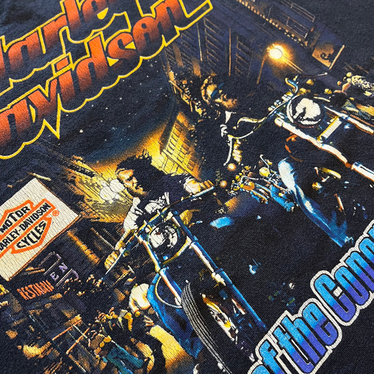 Vintage Harley Davidson "King Of The Concrete Jungle" Doc's Motorcycle Parts Waterbury, CT T-Shirt
