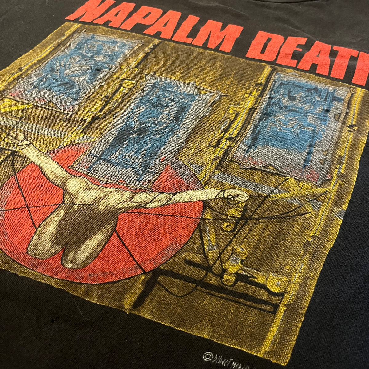 Vintage Napalm Death &quot;Death By Manipulation&quot; T-Shirt