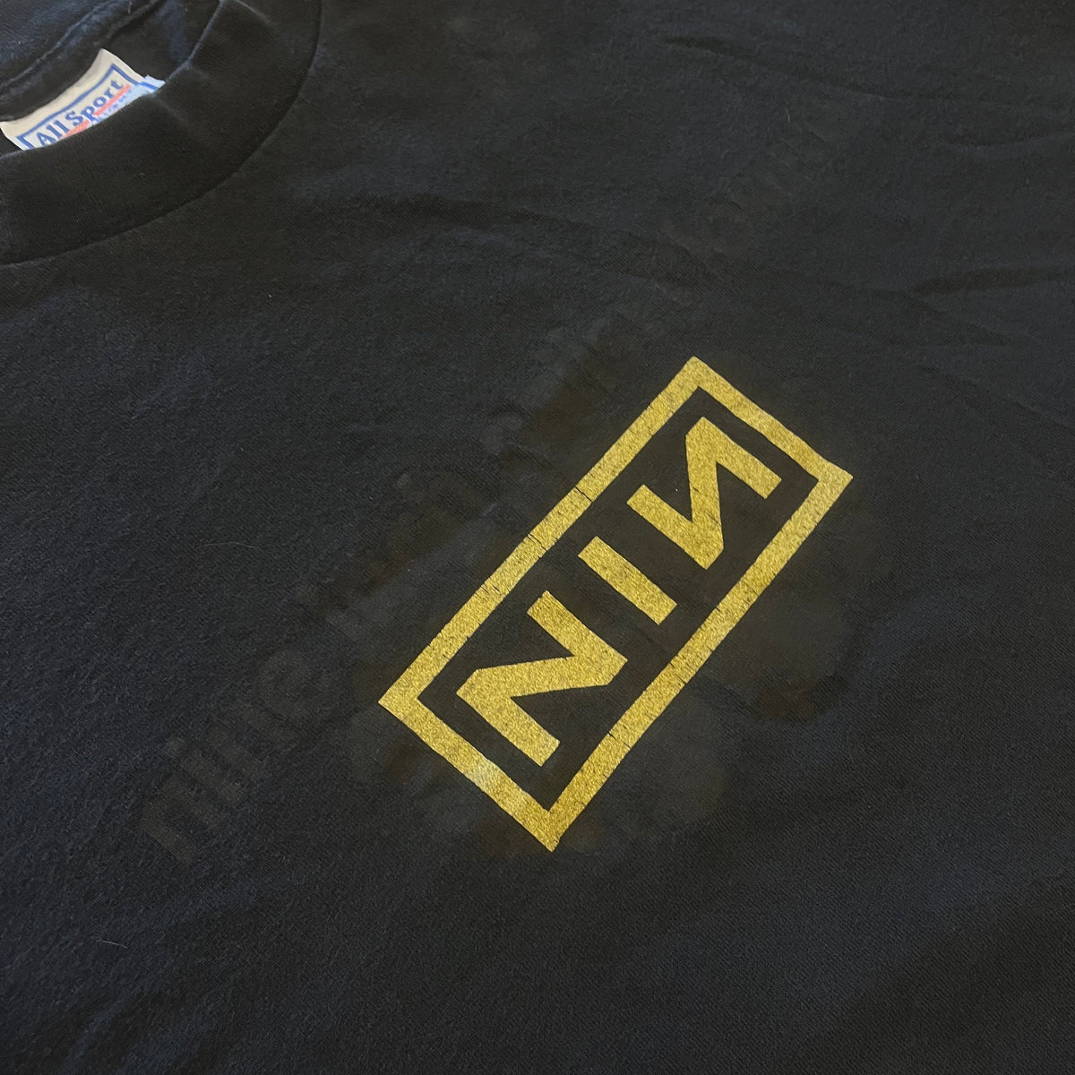Vintage Nine Inch Nails "Closure" '97 Halo Twelve Gold Ink T-Shirt