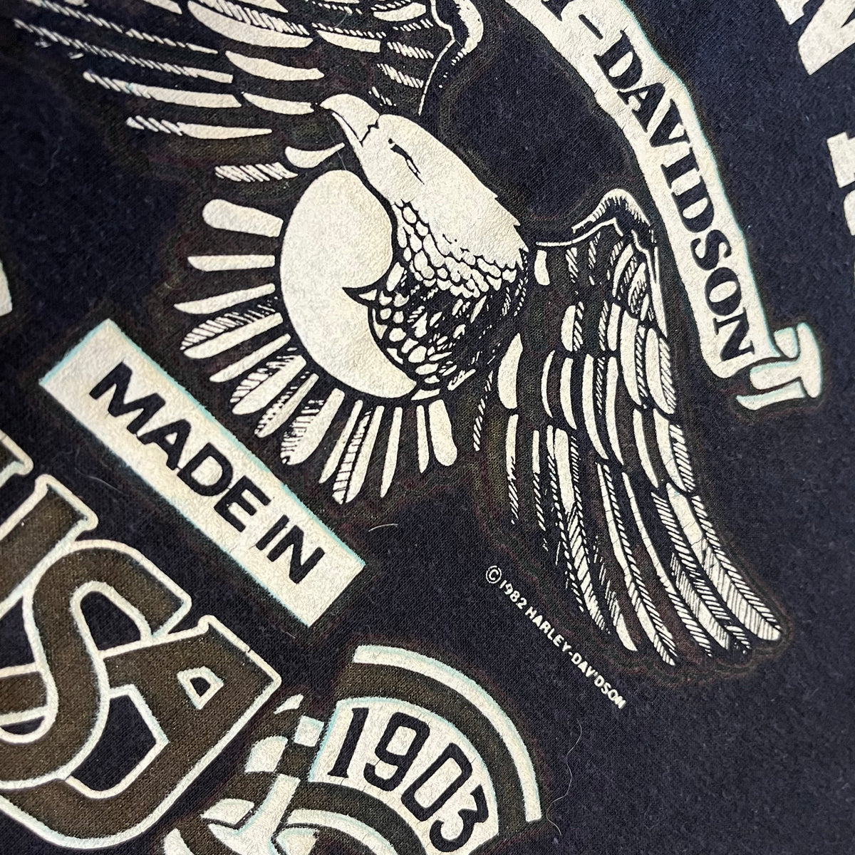 Vintage Harley-Davidson "Wild & Free" Downman Road New Orleans, LA Cut Shirt