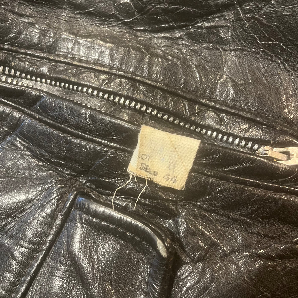 Vintage Genuine Leather "Biker" Jacket