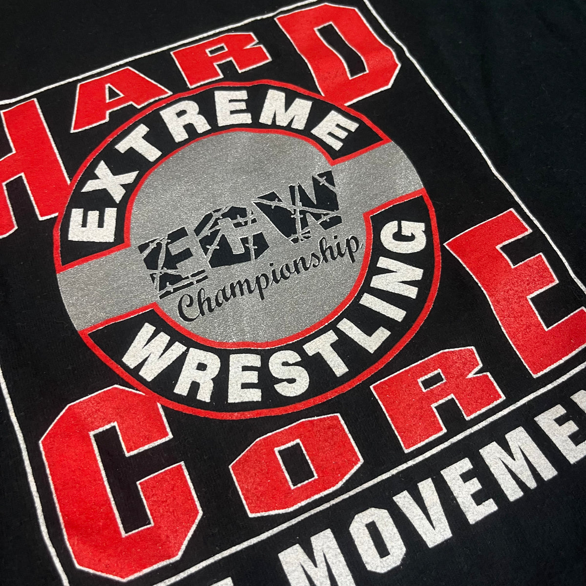 Vintage ECW Hardcore &quot;The Movement&quot; Wrestling Promotional T-Shirt