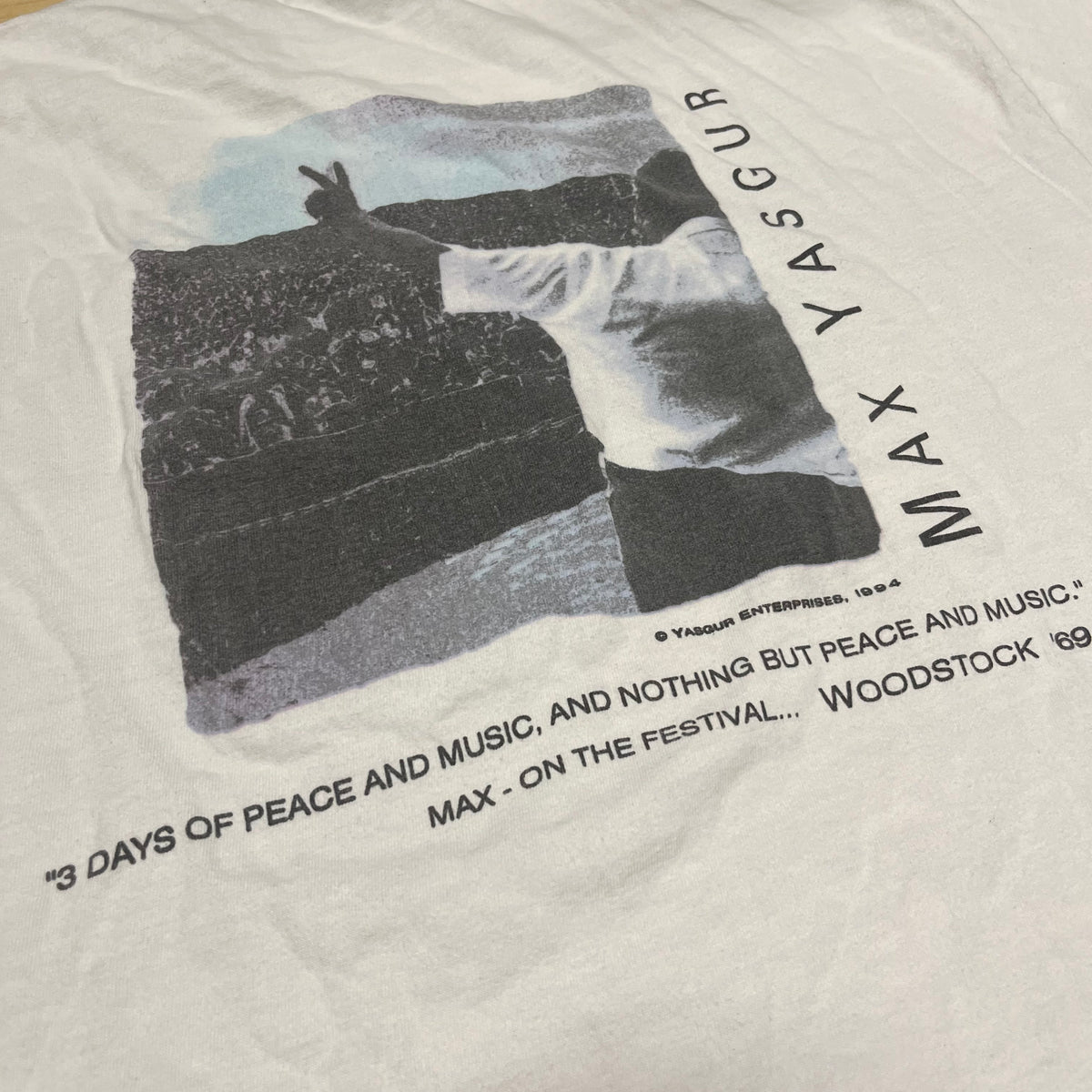 Vintage Max Yasgur &quot;Woodstock&quot; T-Shirt