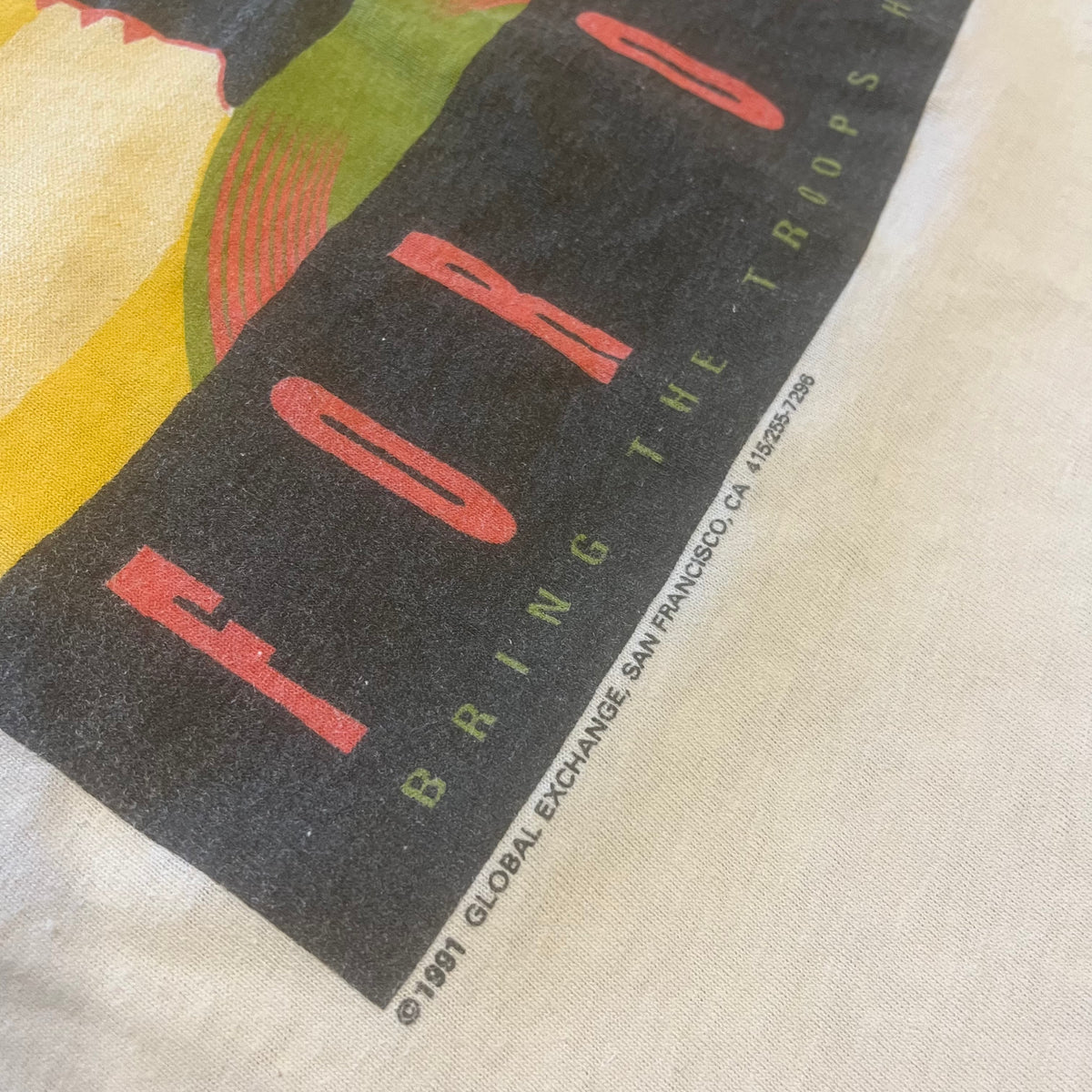 Vintage No Blood For Oil " Bring The Troops Home" T-Shirt - jointcustodydc