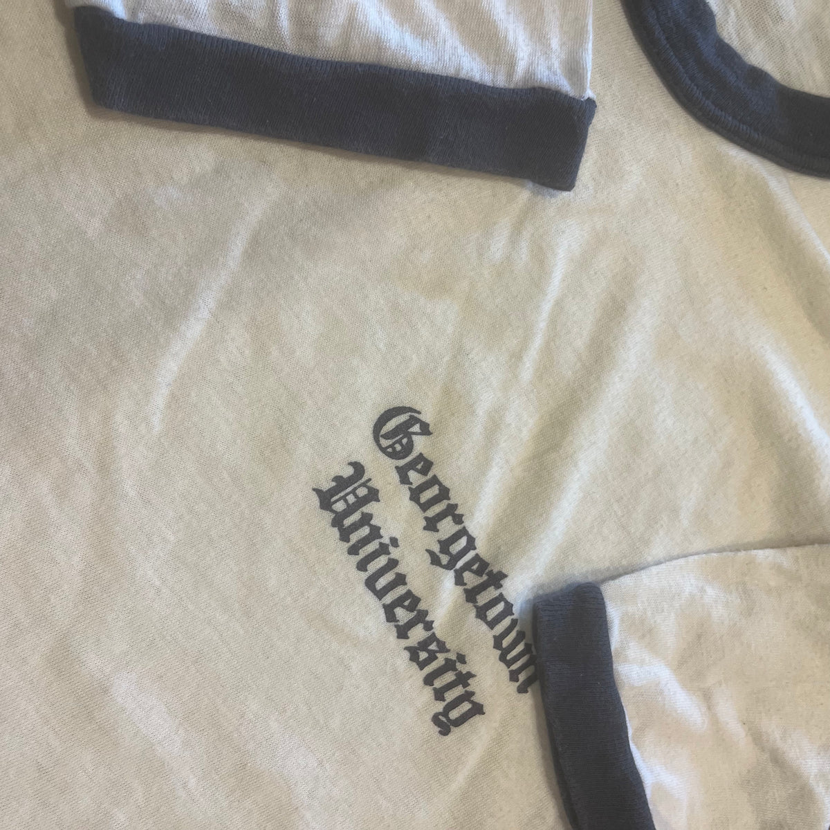 Vintage Georgetown "Collegiate" University Ringer