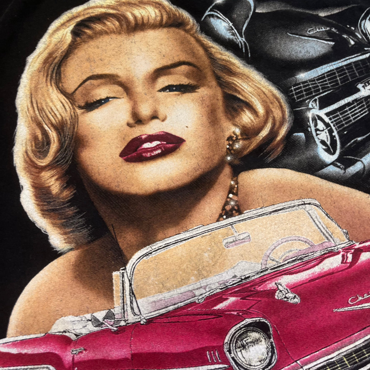 Vintage Marilyn Monroe &quot;Chevrolet Bel Air&quot; T-Shirt