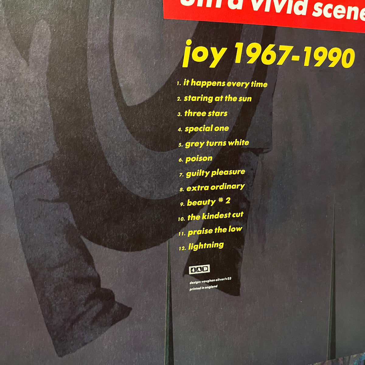Vintage Ultra Vivid Scene "4AD" Joy 1967-1990 Promotional Poster