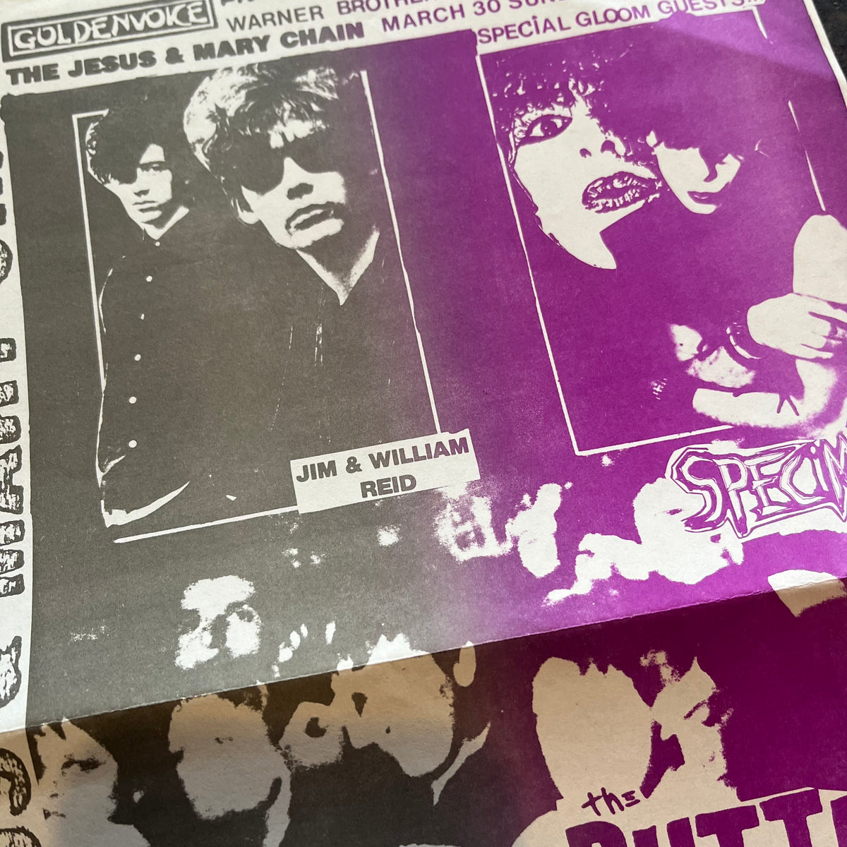 Vintage Jesus & Mary Chain Specimen The Butthole Surfers "Santa Monica Civic Auditorium" 8.5x14 Punk Flyer
