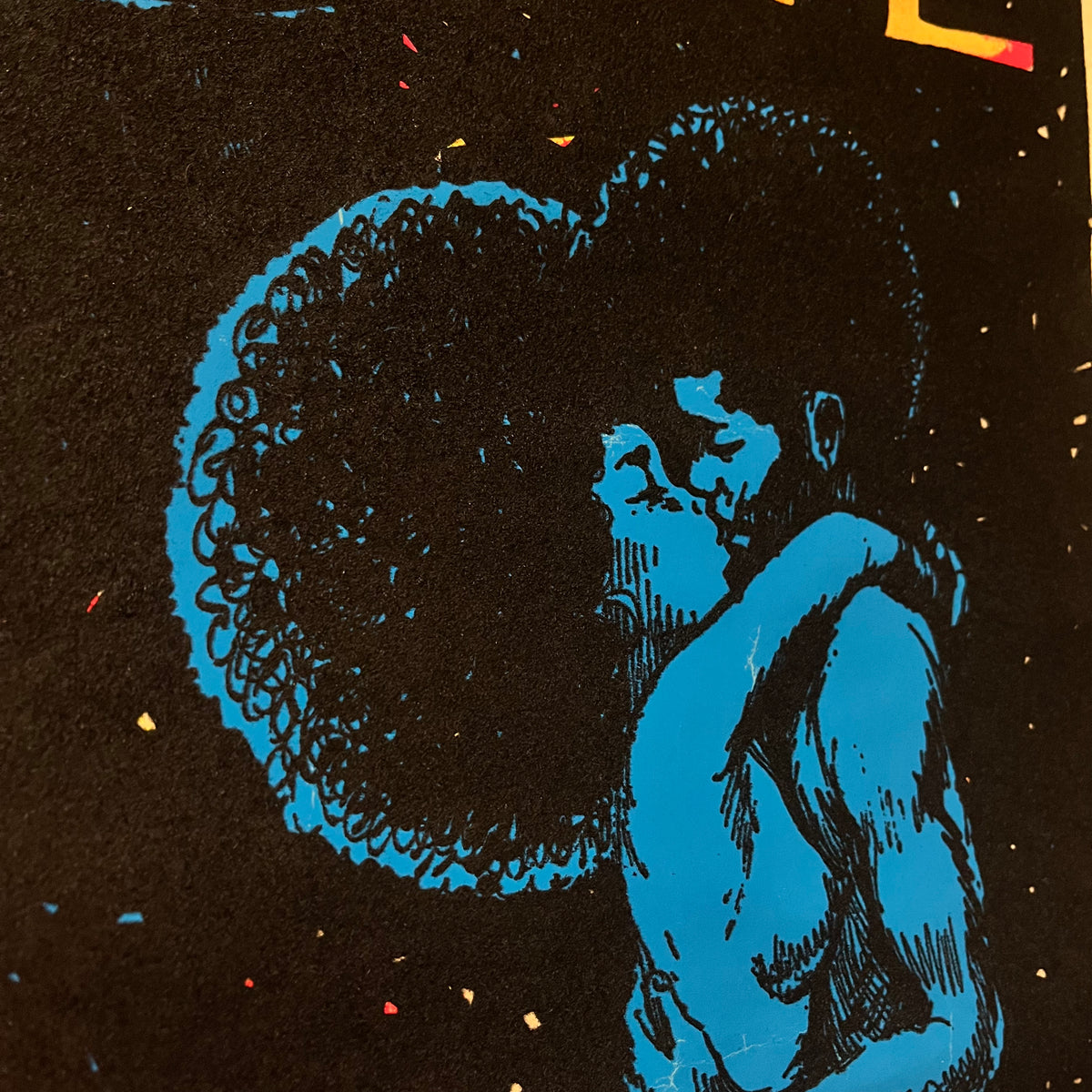 Vintage Marvin Gaye "Let's Get It On" Black Light Poster