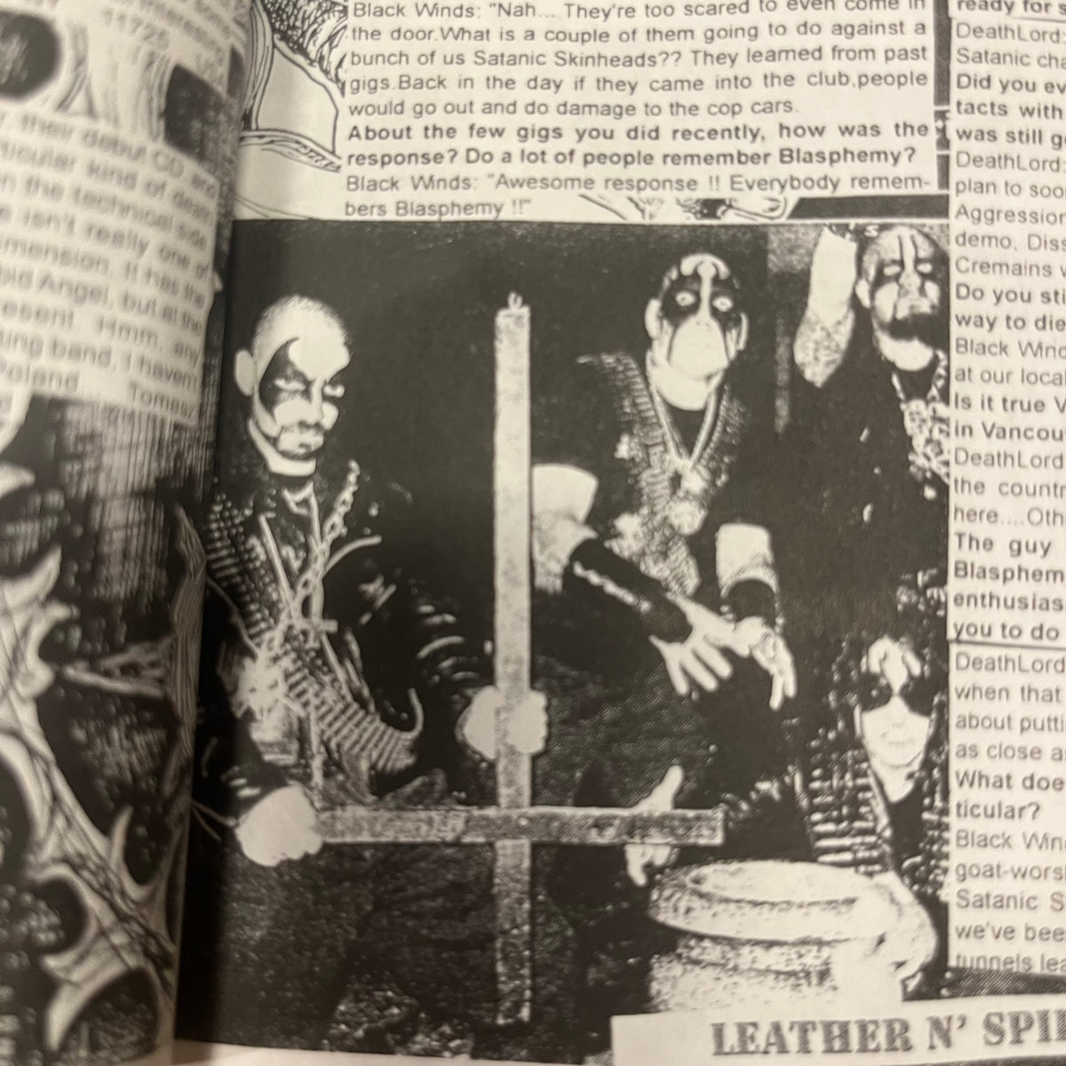 Vintge Leather N&#39; Spikes Issue #7 &quot;Canadian Underground Black Metal&quot; Fanzine