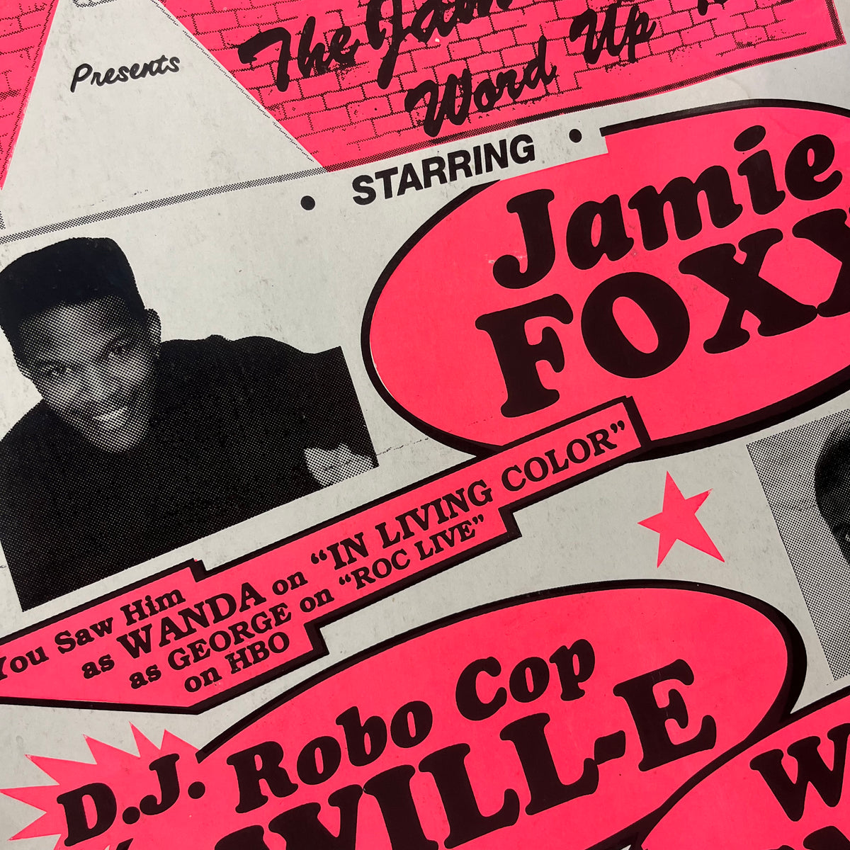 Vintage Jamie Foxx DJ Will-E Robo Wanda Smith &quot;The Jamie Foxx Word Up Tour&quot; A Little Floyd Production Globe Poster