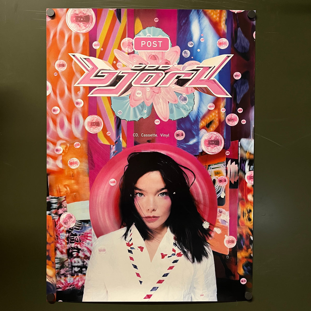 Vintage Bjork "Post" One Little Indian '95 Promotional Poster