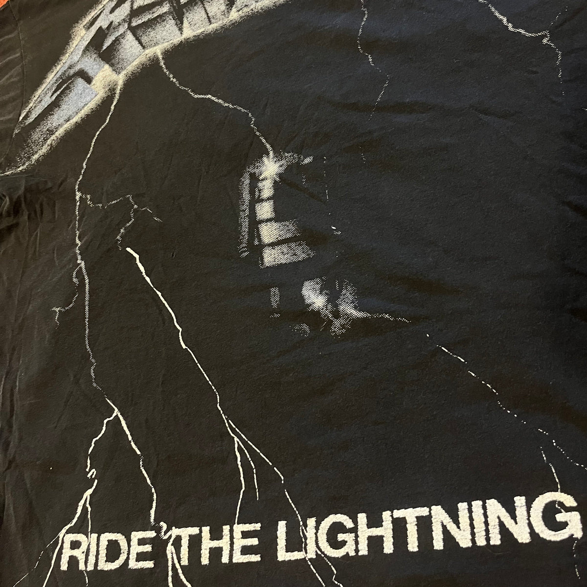 Vintage Metallica &quot;Cliff Burton&quot; Ride The Lightning Spanish Memorial T-Shirt