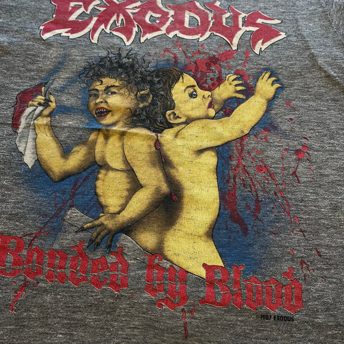 Vintage Exodus "Meat Party 87-88" Tour T-Shirt