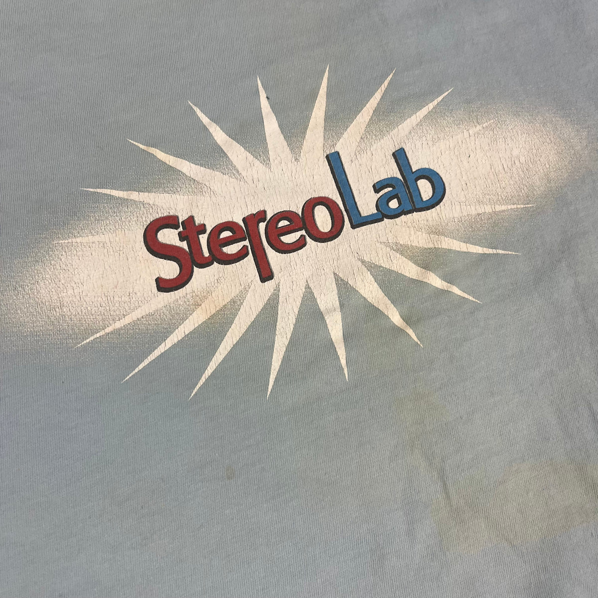 Vintage Stereolab &quot;4AD&quot; Ringer Shirt