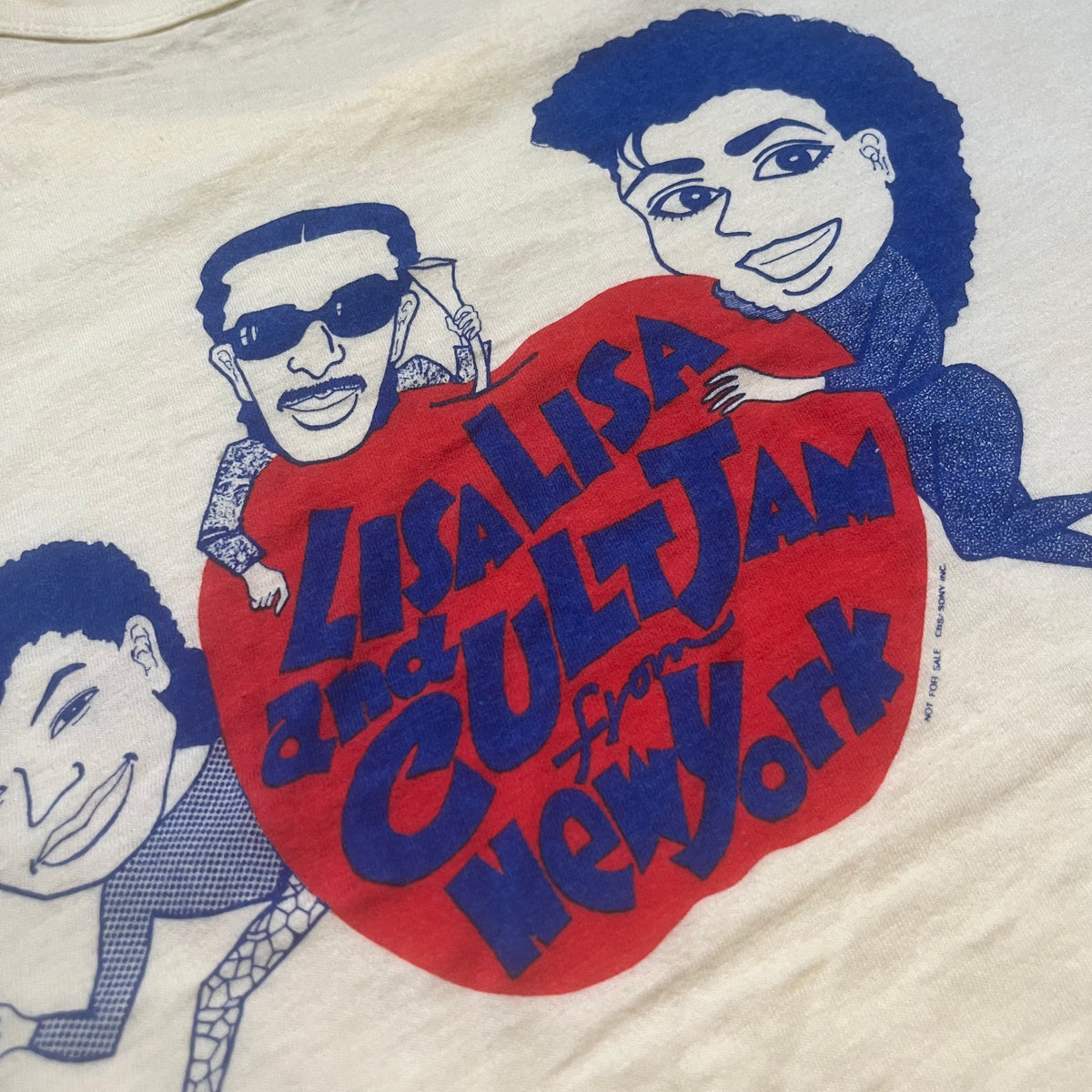Vintage Lisa Lisa &amp; Cult Jam &quot;Head To Toe&quot; CBS/Sony Promotional T-Shirt