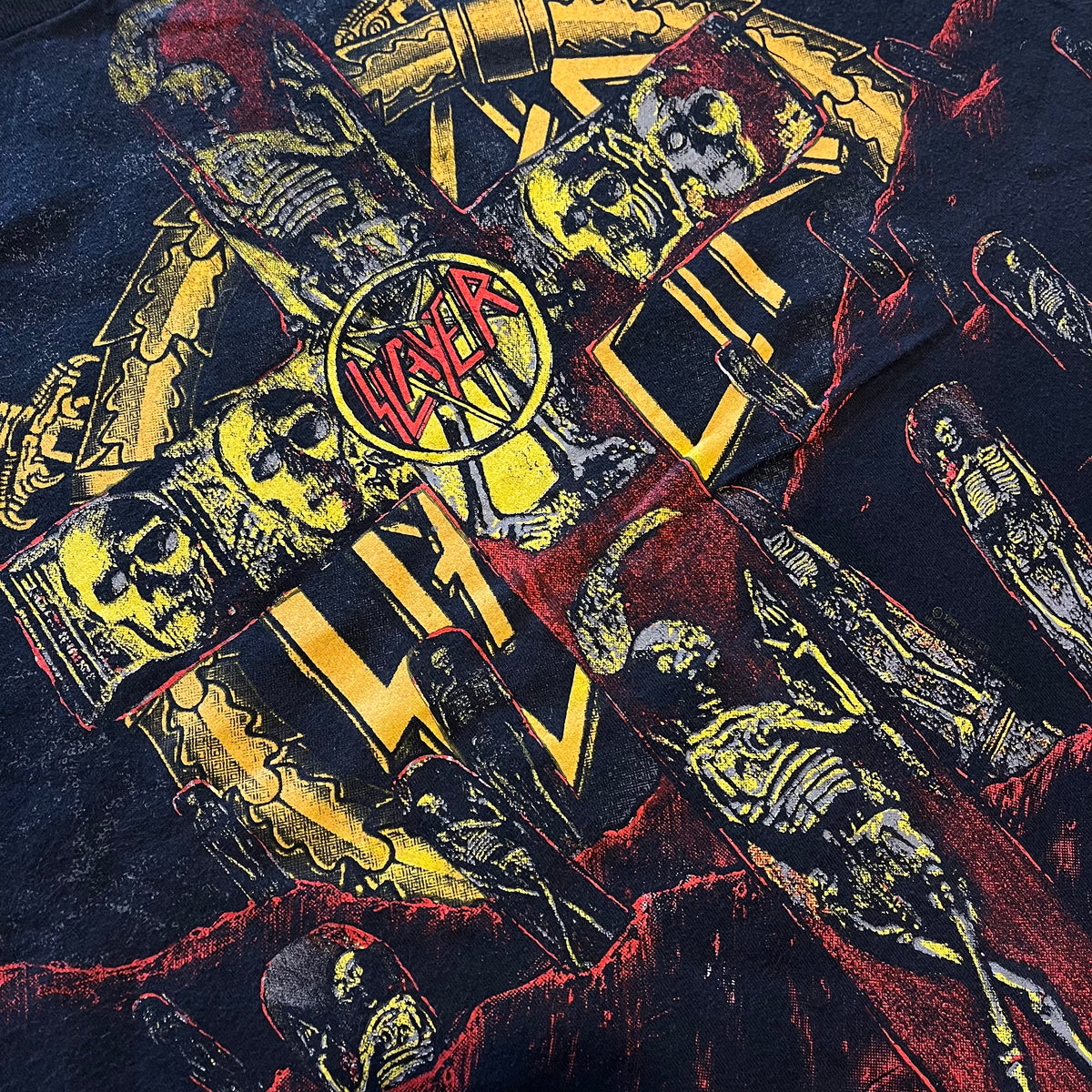 Vintage Slayer "Seasons In The Abyss" '91 All Over Print T-Shirt