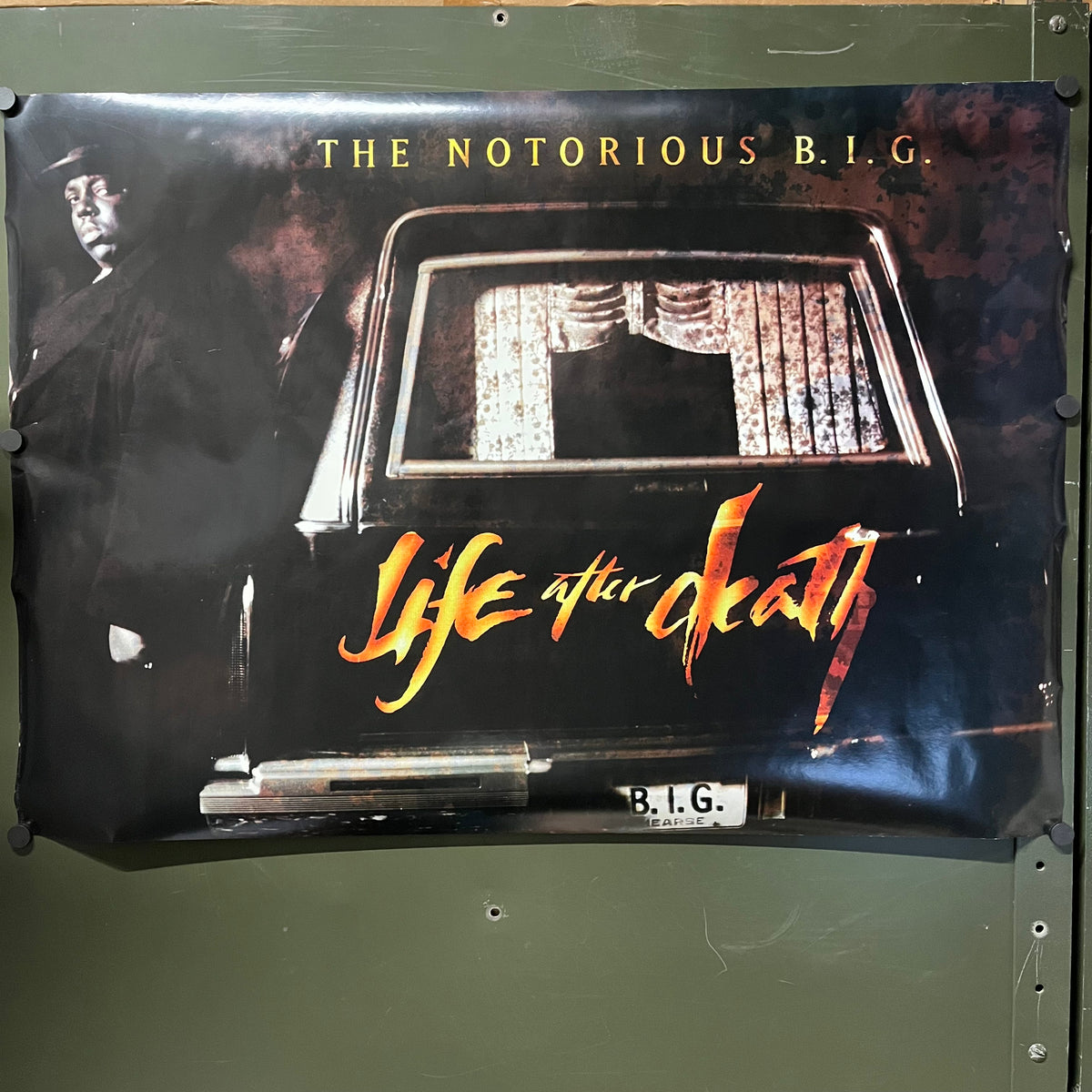 Vintage The Notorious B.I.G. "Life After Death" '90s Livewire Made in UK Promotional Poster