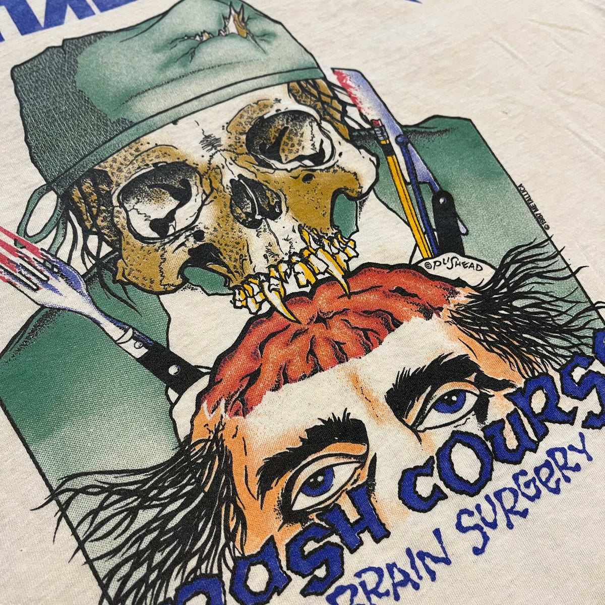 Vintage Metallica "Crash Course In Brain Surgery" Cut Shirt