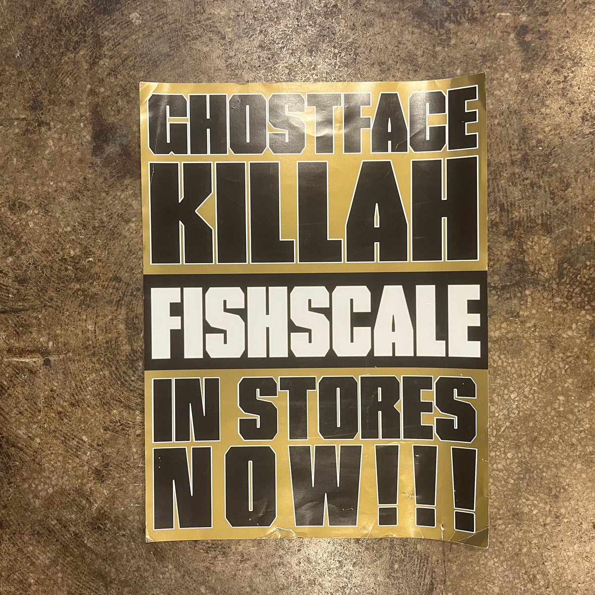 Vintage Ghostface Killah "Fishscale" Promotional Poster
