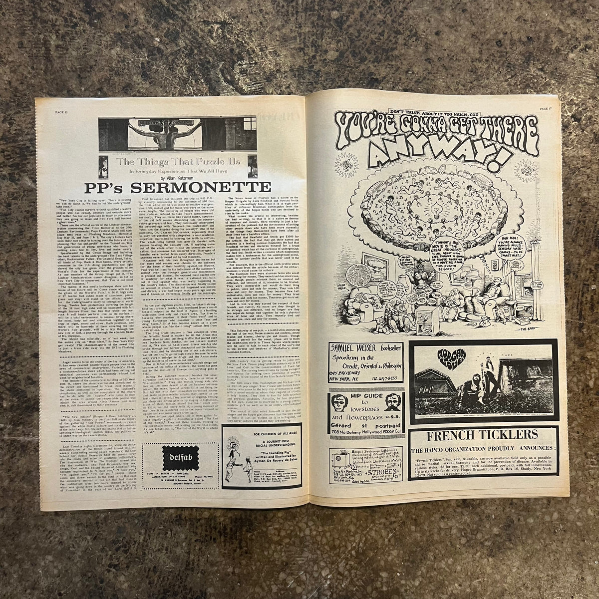 Vintage The East Village Other &quot;NYC Underground&quot; Vol. 3 Issue #2