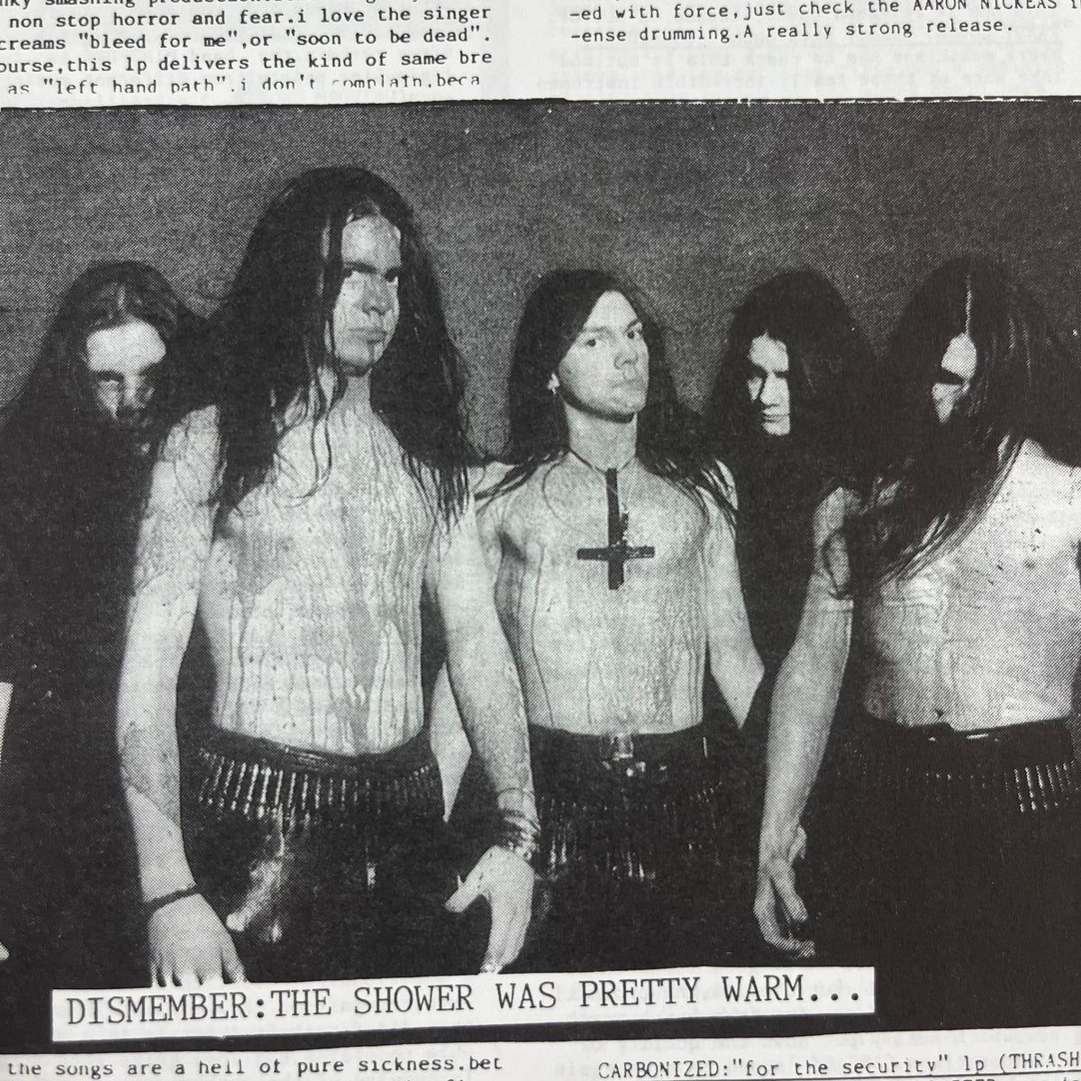 Vintage Peardrop Fanzine &quot;Death Metal&quot; Issue #4 + 1992-1993 Monthly Newsletters