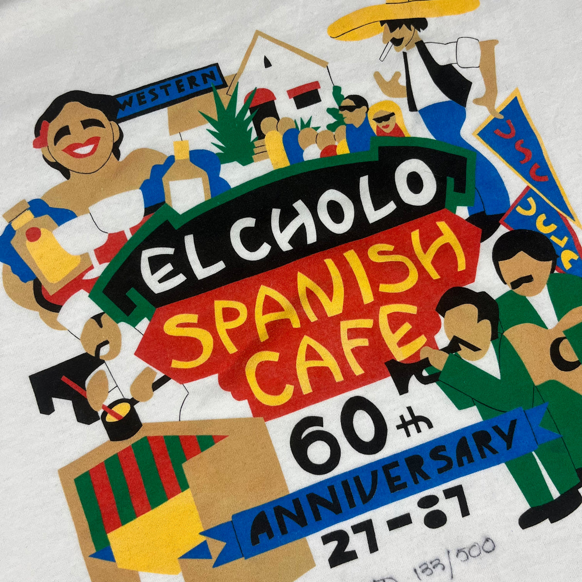 Vintage El Cholo Spanish Cafe &quot;60th Anniversary&quot; T-Shirt
