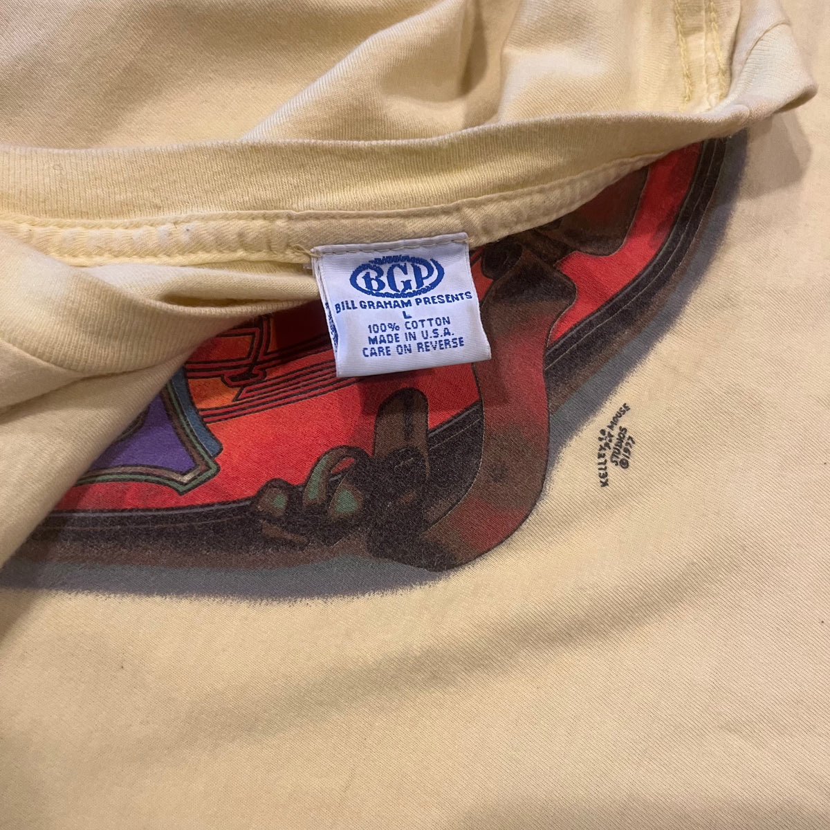 Vintage Kelley Mouse Studios "California" Bill Graham Presents T-Shirt - jointcustodydc