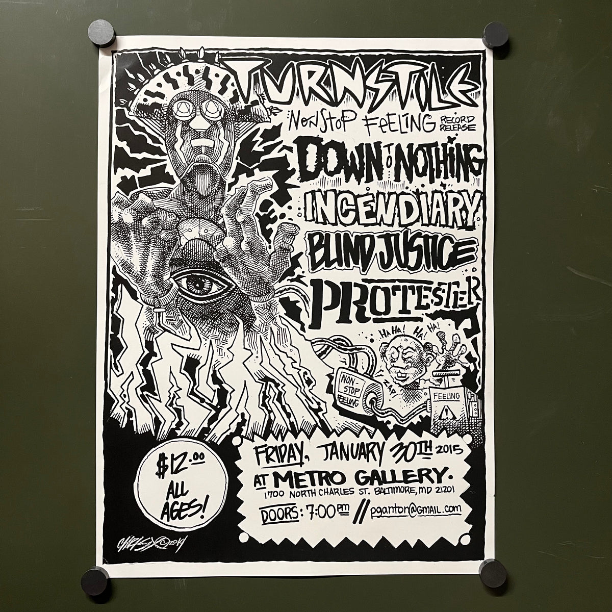 Turnstile “Non Stop Feeling” Record Release Poster