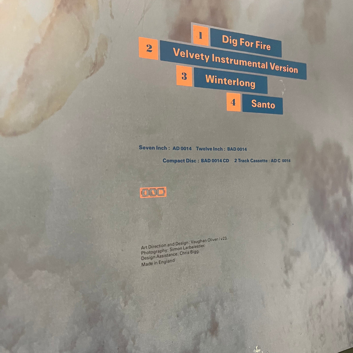 Vintage Pixies "4AD" Dig For Fire Promotional Poster