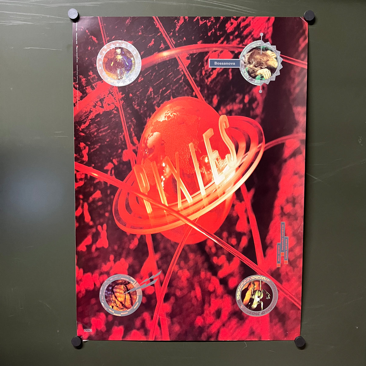 Vintage Pixies "4AD" Bossanova Promotional Poster