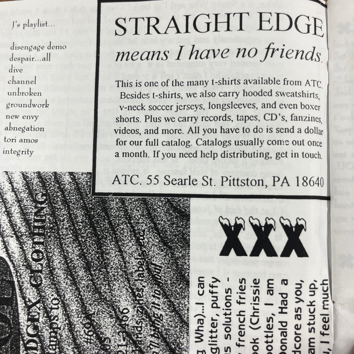 Vintage Half Fanzine &quot;Straight Edge Hardcore&quot; Issue #2