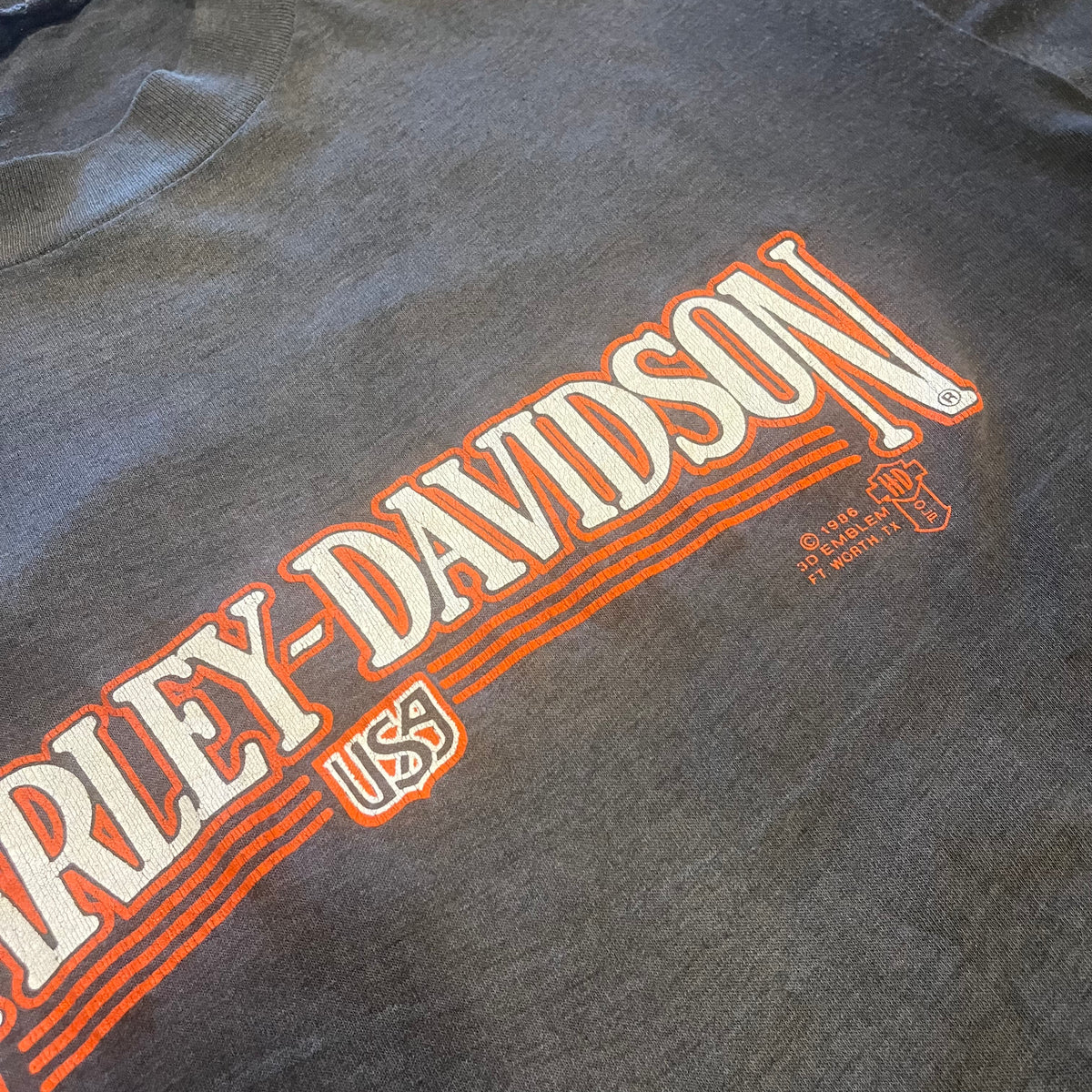 Vintage Harley-Davidson U.S.A. "3D Emblem" Elkridge, MD T-Shirt