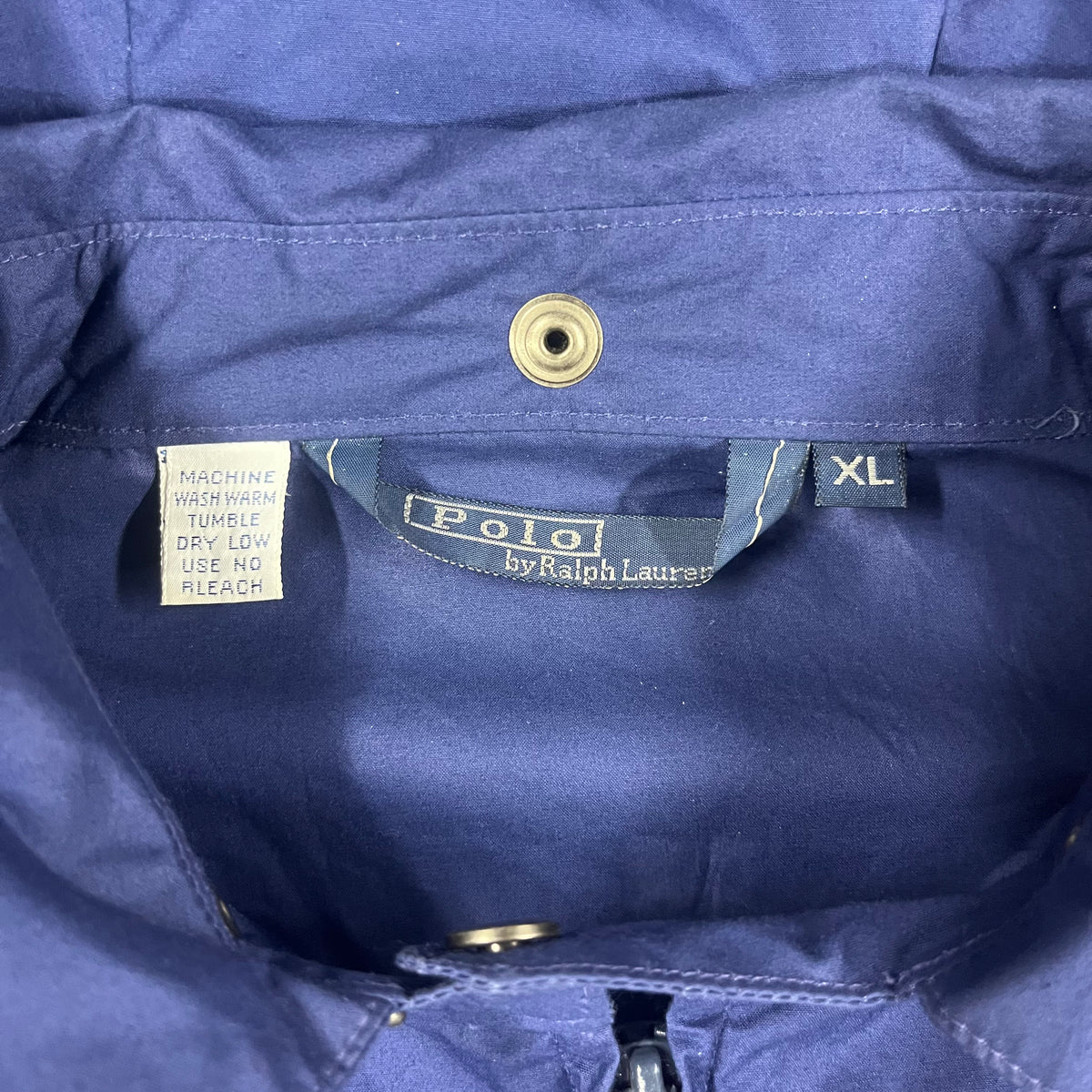 Vintage Ralph Lauren Polo &quot;Striped&quot; Cotton Jacket With Detachable Hood