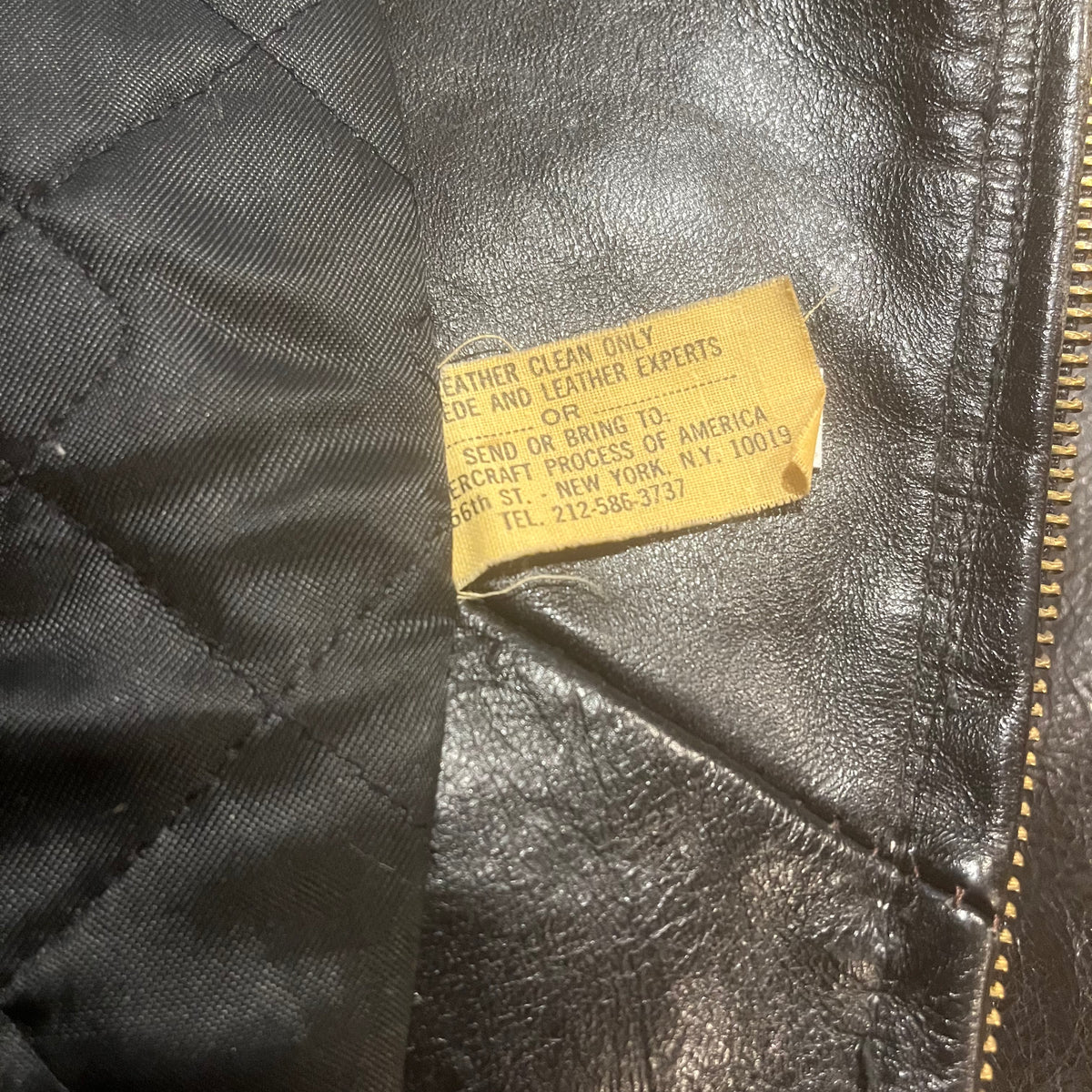 Vintage Genuine Leather "Biker" Jacket