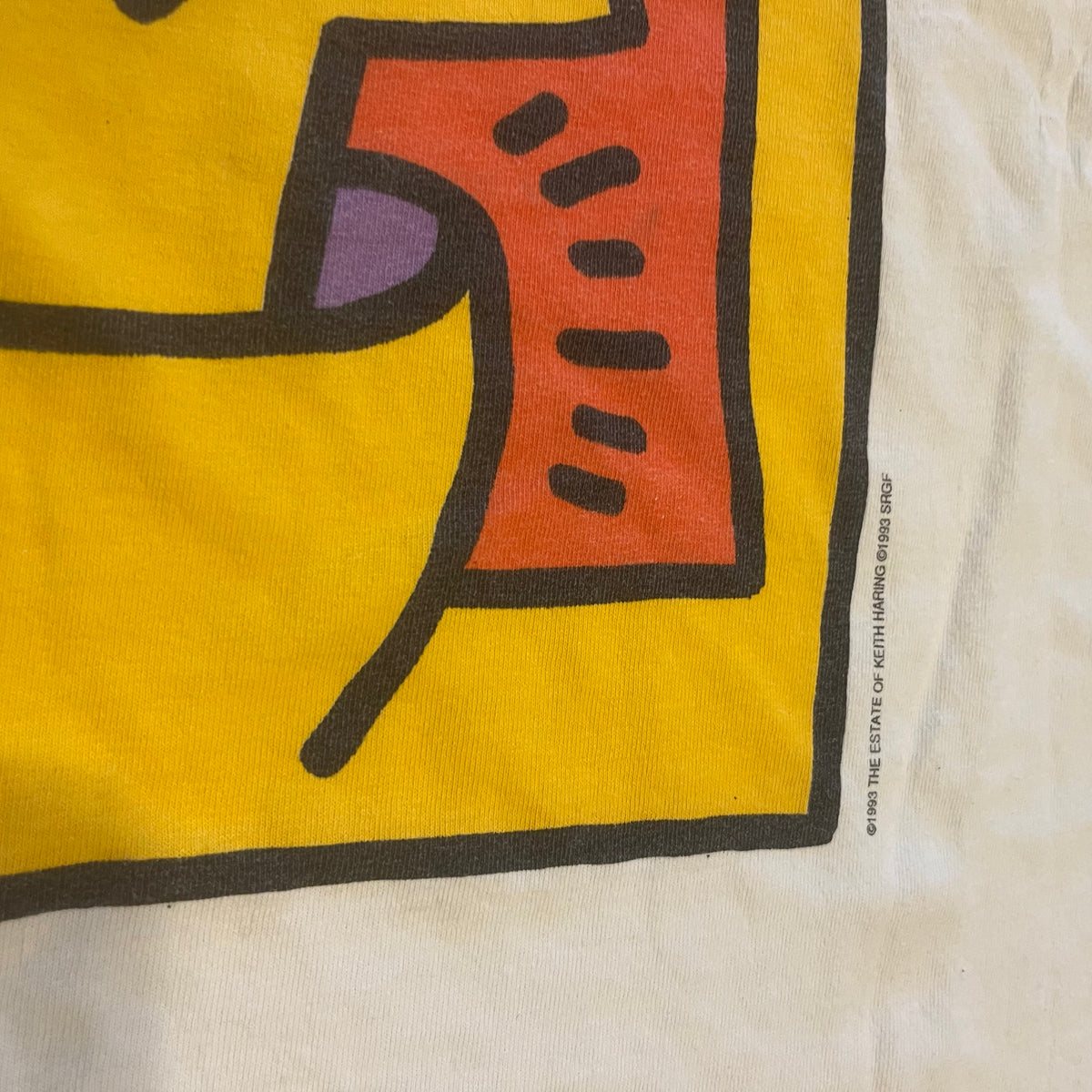 Vintage Keith Haring &quot;Guggenheim Museum&quot; &#39;93 T-Shirt