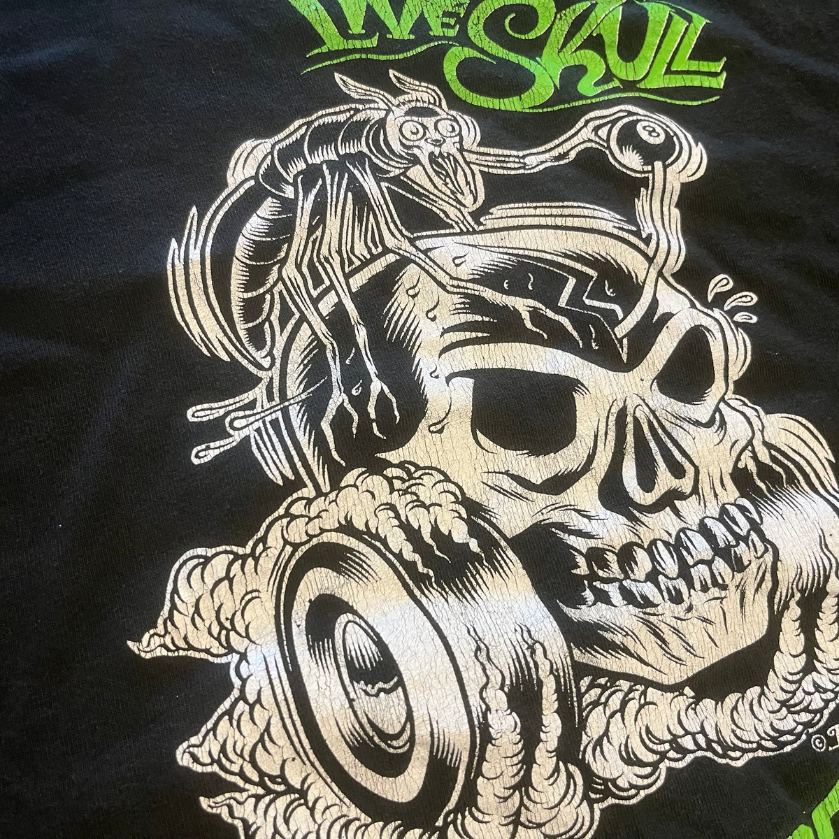Vintage Live Skull &quot;Positraction&quot; Charles Burns T-Shirt