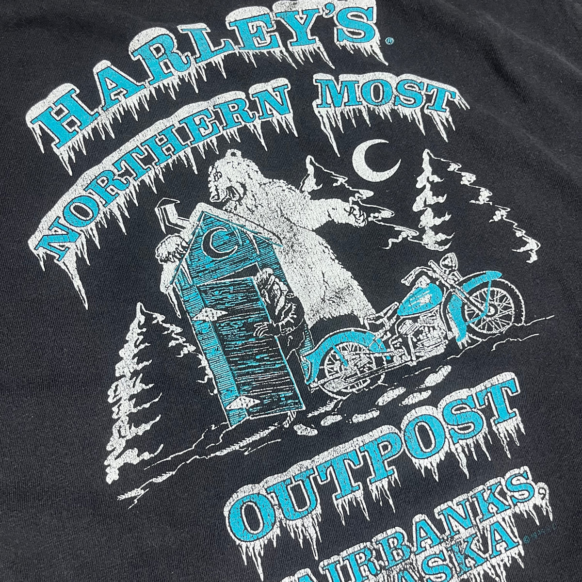 Vintage Harley-Davidson Alaska &quot;Northern Most Outpost&quot; T-Shirt