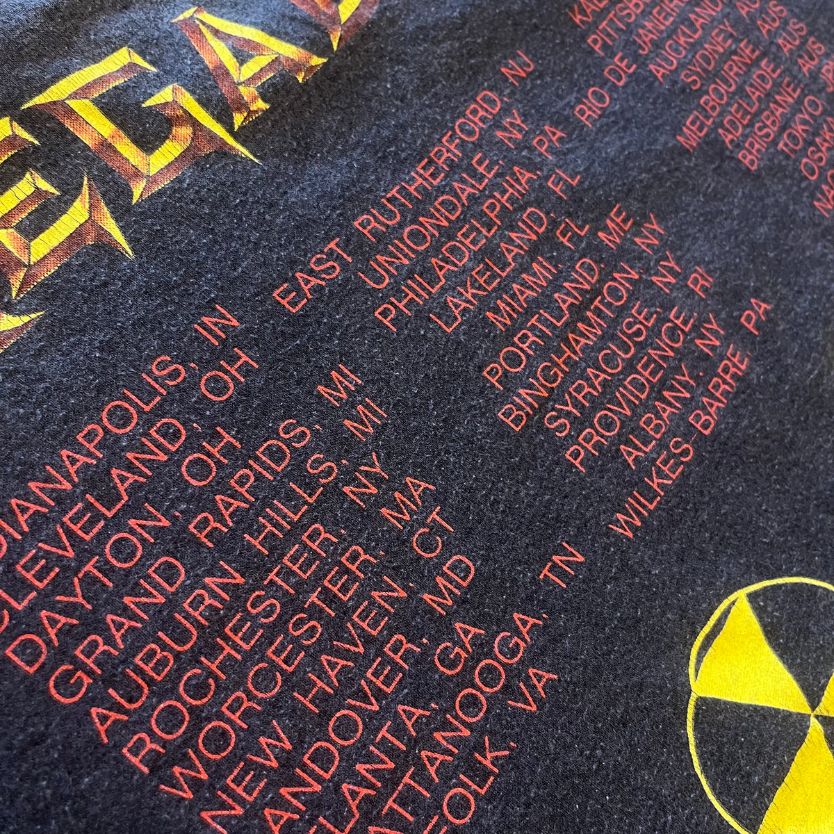 Vintage Megadeth &quot;Rust In Peace&quot; &#39;90 US Tour T-Shirt