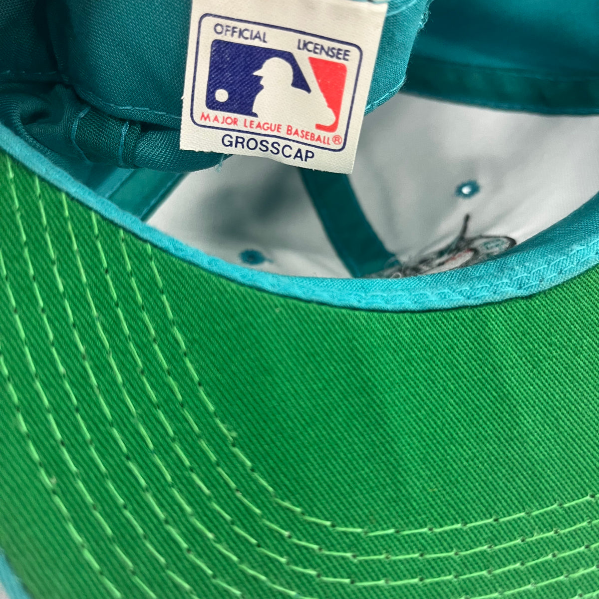 Vintage Florida Marlins &quot;MLB&quot; Twill Snapback Hat