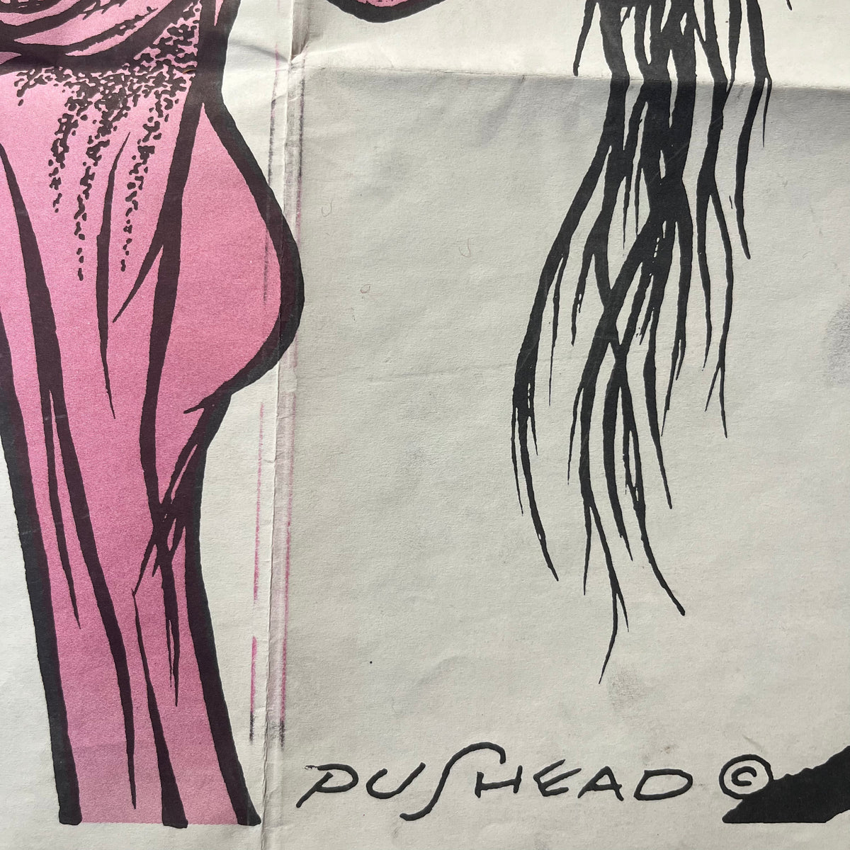 Vintage Misfits "Pushead" Pusmort Evil Eye Screened Poster - jointcustodydc