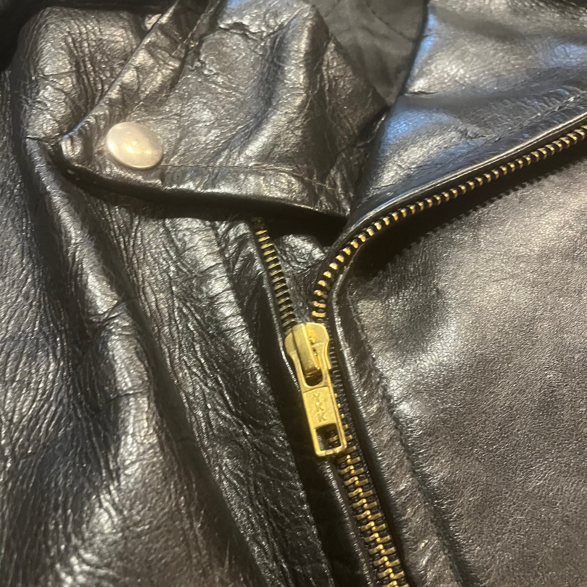 Vintage Genuine Leather "Biker" Jacket