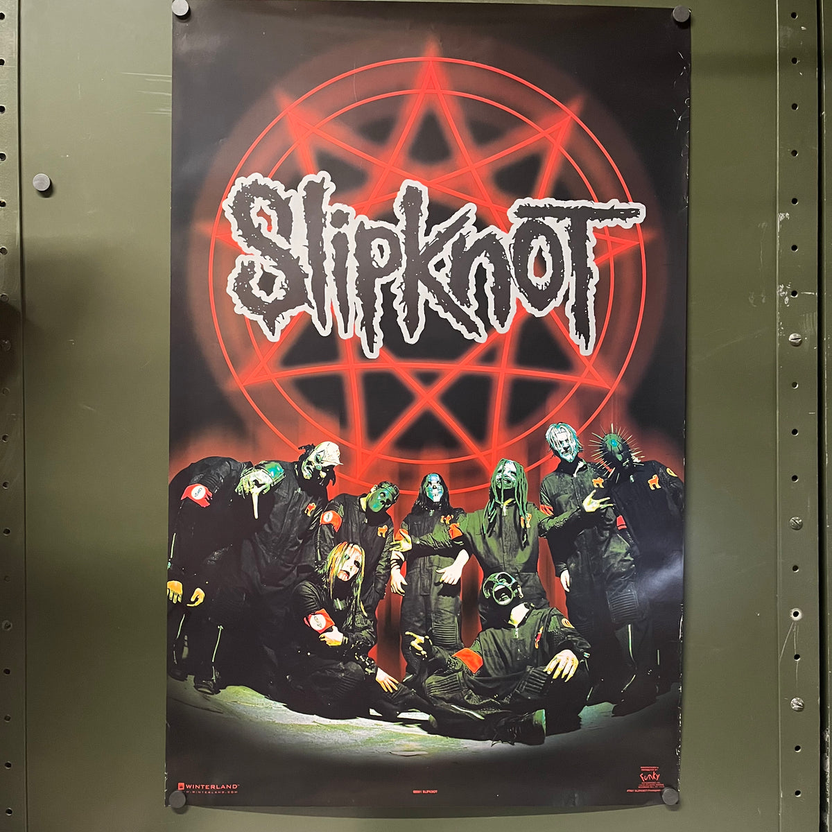 Vintage Slipknot 2001 "Iowa" Winterland Promotional Poster