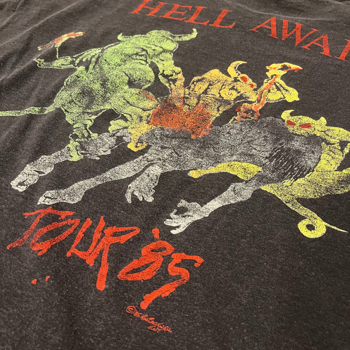 Vintage Slayer &quot;Hell Awaits&quot; 1985 Tour T-Shirt