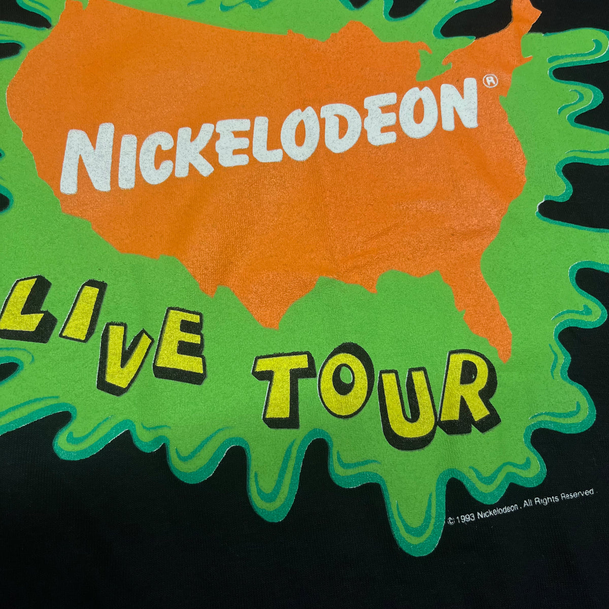 Vintage Nickelodeon &quot;Live Tour&quot; T-Shirt